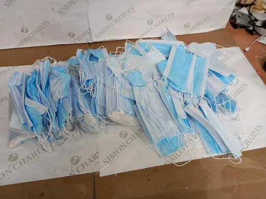 LARGE LOT OF BLUE DISPOSABLE MEDICAL FACE MASKS