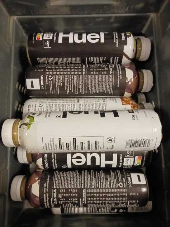 APPROXIMATELY 10 HUEL COMPLETE MEAL DRINKS IN VARIOUS FLAVOURS - COLLECTION ONLY 