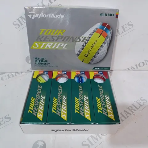 BOXED TAYLORMADE TOUR RESPONSE STRIPE GOLF BALL SET