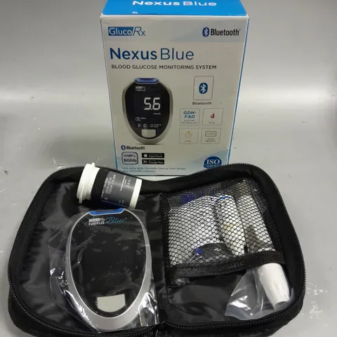 BOXED GLUCO RX NEXUS BLUE BLOOD GLUCOSE MONITORING SYSTEM 