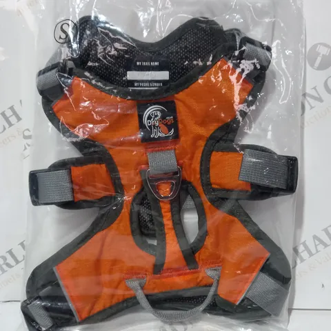 DRY DOGS DOG HARNESS IN ORANGE