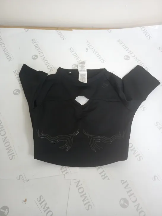 GYM SHARK BLACK SPORTS TOP - XS 