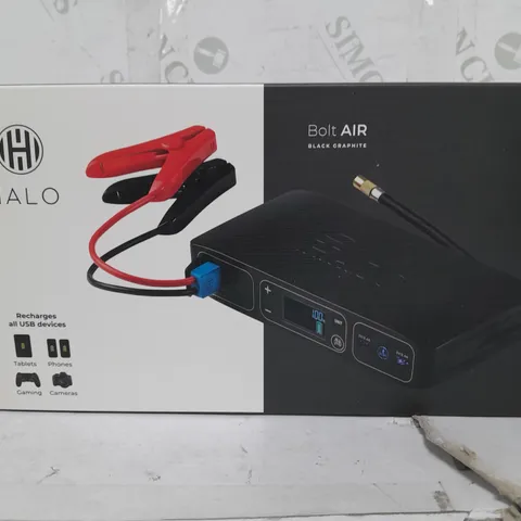 BOXED HALO AIR BOLT JUMPSTARTER KIT IN BLACK GRAPHITE COLOUR