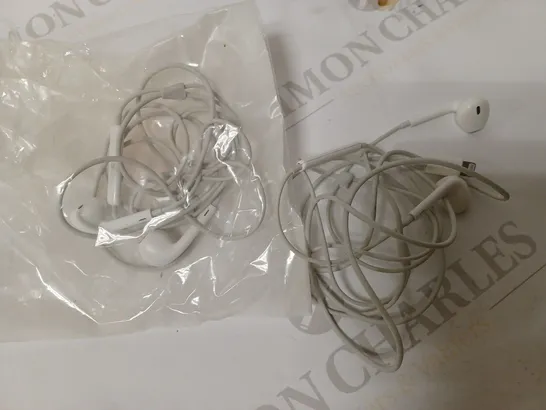 LOT OF 2 APPLE WIRED EARPHONES 