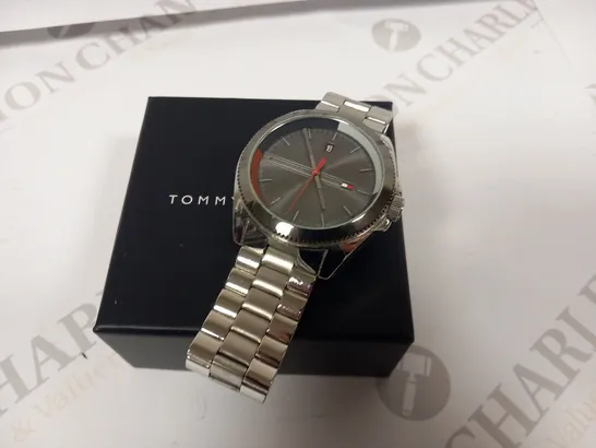 BOXED TOMMY HILFIGER RILEY STAINLESS STEEL WRIST WATCH