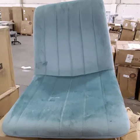 BOXED PAIR OF TWO CUMMER TURQUOISE DINING CHAIRS