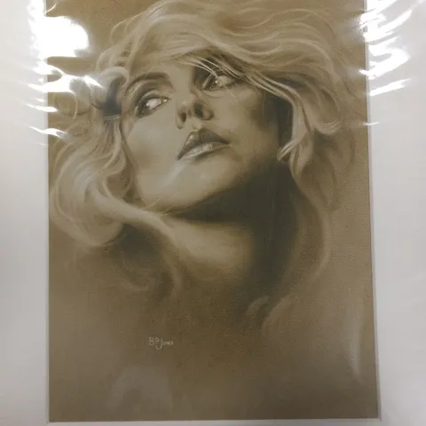 B.P JONES DEBBIE HARRY SIGNED PRINT #12/500