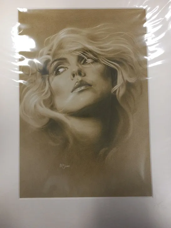 B.P JONES DEBBIE HARRY SIGNED PRINT #12/500