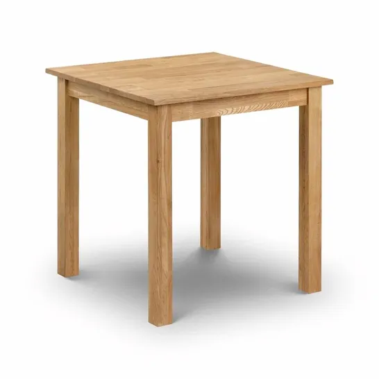 BOXED CARMEL SOLID WOOD DINING TABLE - OILED OAK (1 BOX)