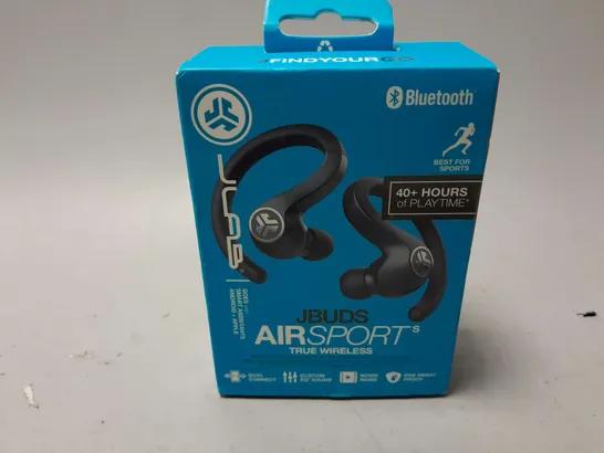 BOXED JLAB JBUDS AIR SPORT TRUE WIRELESS EARBUDS