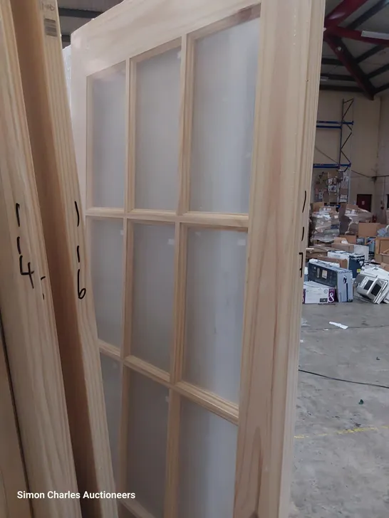 KNOTTY PINE 15 LITE GLAZED INTERNAL DOOR  1981 × 762mm