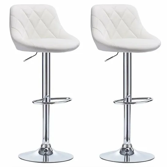 SIEMENS HEIGHT ADJUSTABLE SWIVEL BAR STOOL IN CHROME