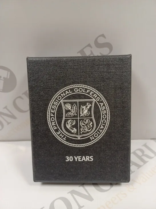 THE PROFESSIONAL GOLFERS' ASSOCIATION 30TH ANNIVERSARY MONEY CLIP - SILVER. 