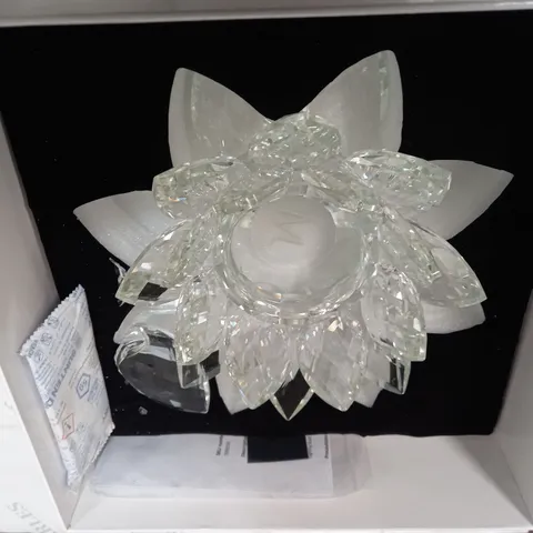 JULIAN MCDONALD LOTUS CANDLE HOLDER - CLEAR