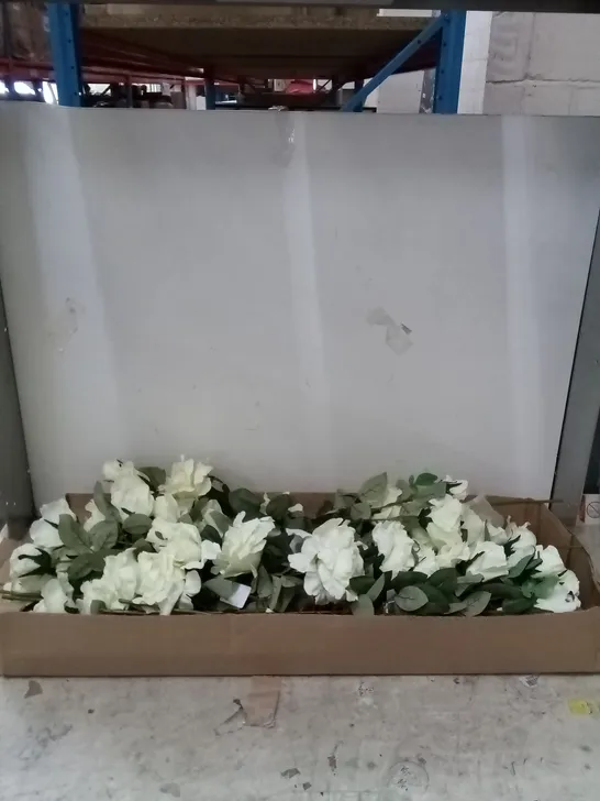 BOXED BRAND NEW 71CM FRENCH ROSE SPRAY SILK FLOWERS (LIGHT GREEN) 