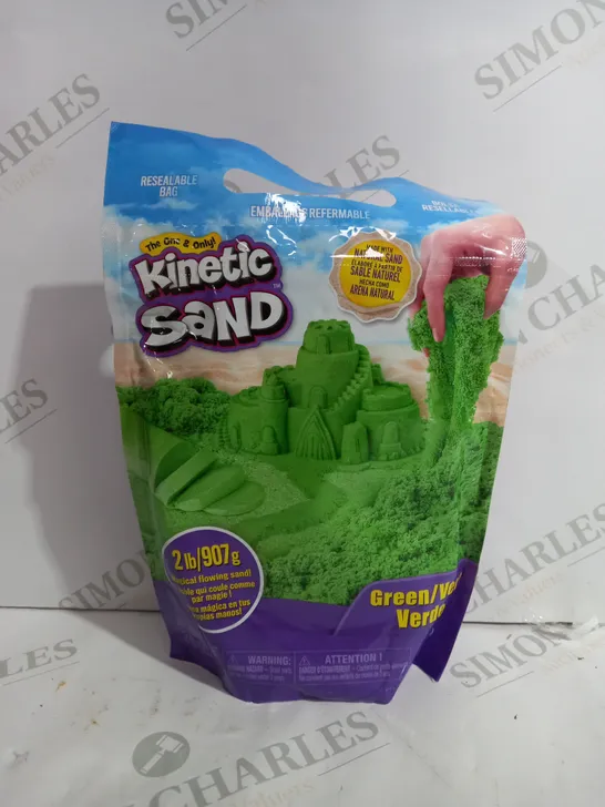 SEALED KINETIC SAND IN GREEN - 907G