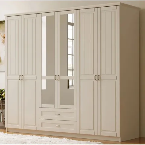 BOXED AMBACH 6 DOOR WARDROBE (6 BOXES)