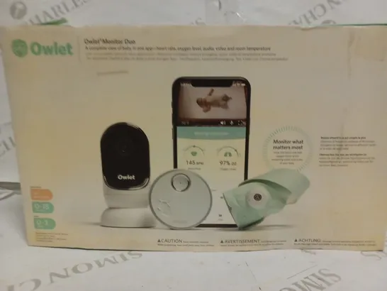 OWLET MONITOR DUO INCLUDING SMART SOCK AND CAMERA