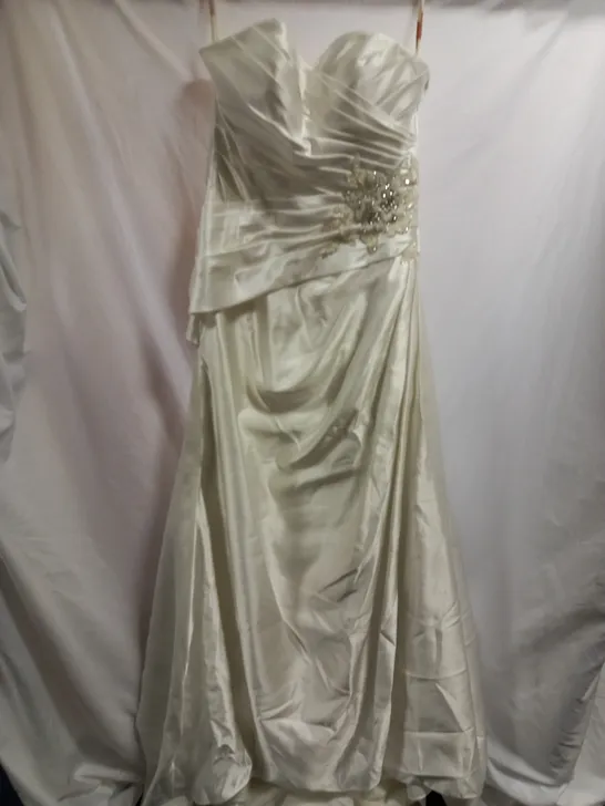 ROSETTA NICOLINI RNP3153 WEDDING DRESS, SILVER - SIZE 12 