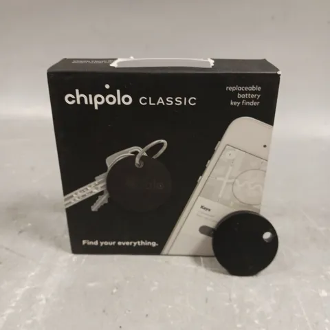 BOXED CHIPOLO CLASSIC REPLACEABLE BATTERY KEY FINDER 