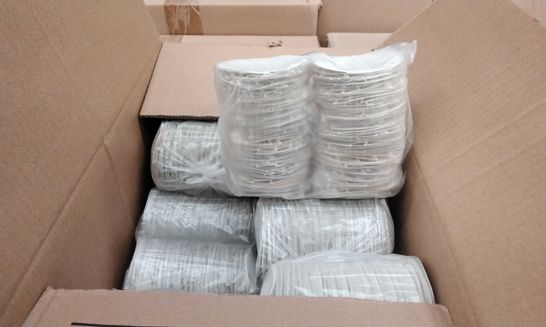 PALLET OF APPROXIMATELY 33 BOXES OF KETCHUP SAUCE PAPER PLATES, APPROXIMATELY 3000 PER BOX