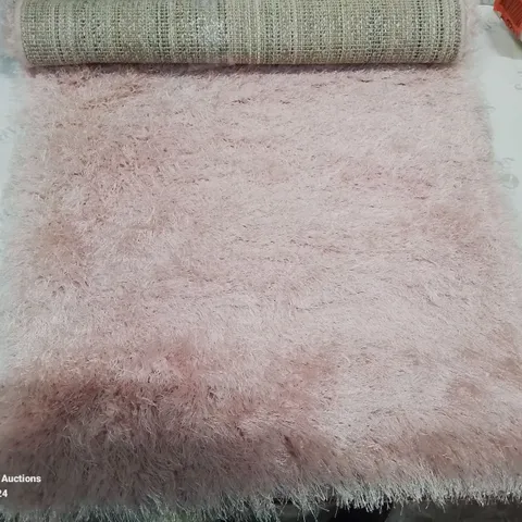 BRAND NEW PACO HOME 300 GLAMOUR PINK/ROSE 60X100CM SHAGGY RUG