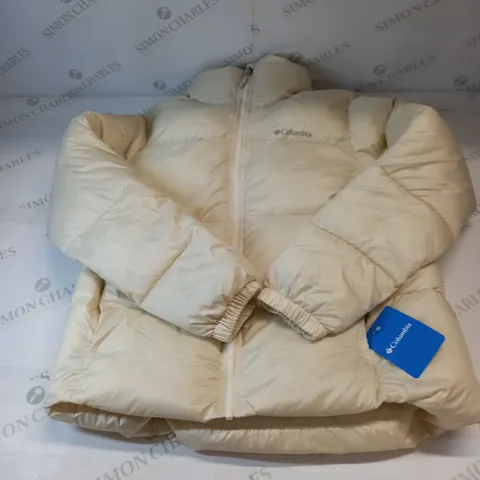 COLUMBIA WOMEN'S PUFFER JACKET IN WHITE SIZE MEDIUM