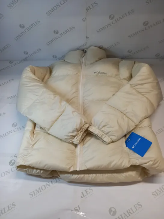 COLUMBIA WOMEN'S PUFFER JACKET IN WHITE SIZE MEDIUM