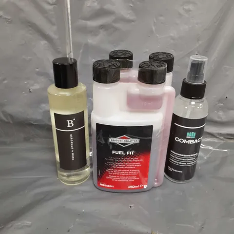 BOX OF APPROX 10 CLEANING PRODUCTS TO INCLUDE SPORTS SPRAY , FUEL ADDITIVE , MUSK DIFFUSER LIQUID  - COLLECTION ONLY