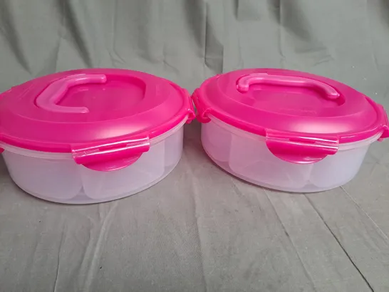 BOXED LOCK & LOCK SET OF 2 DESSERT & APPETIZER CONTAINERS