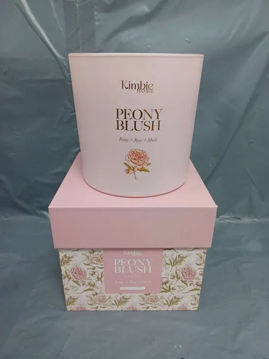 BOXED KIMBIE HOME PEONY BLUSH CANDLE 