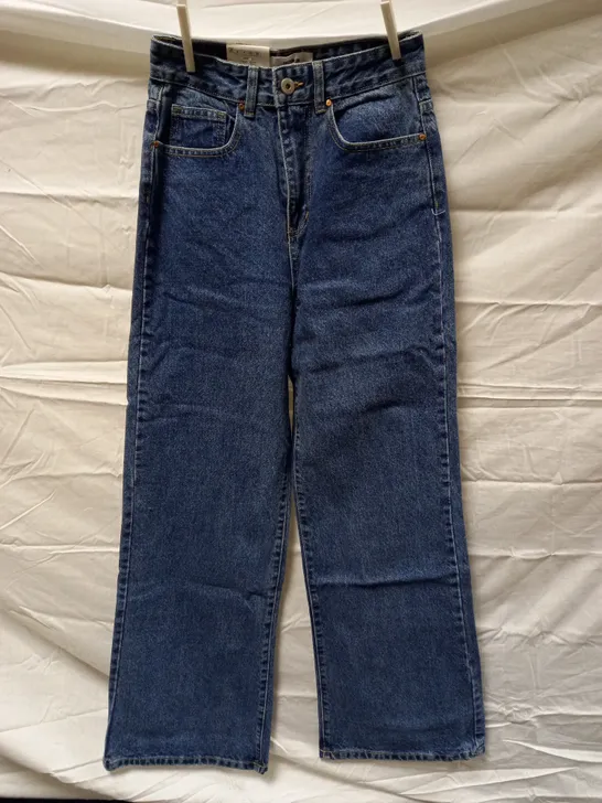 BOX OF APPROX 16 BRAND NEW COTTON:ON LONG WIDE LEG JEANS - COOGEE BLUE SIZE AUS 8