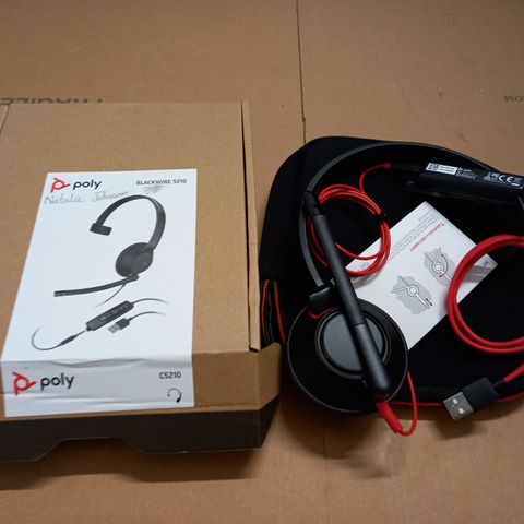 BOXED POLY BLACKWIRE 5210 HEADSET