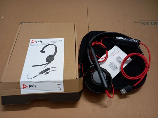 BOXED POLY BLACKWIRE 5210 HEADSET