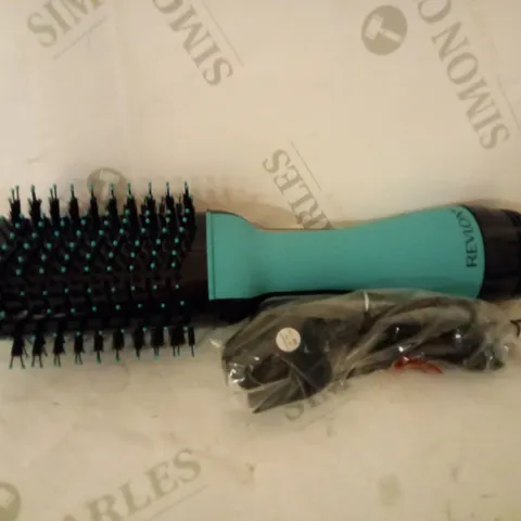 BOXED REVLON SALON HAIR DRYER AND VOLUMISER - TEAL