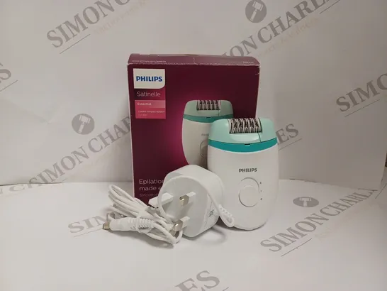 BOXED PHILIPS SATINELLE CORDED COMPACT EPILATOR FOR LEGS 