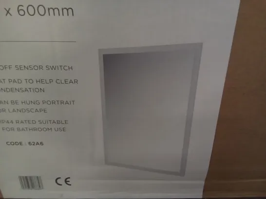 BOXED ELATION LED ILLUMINATED MIRROR 800×600MM