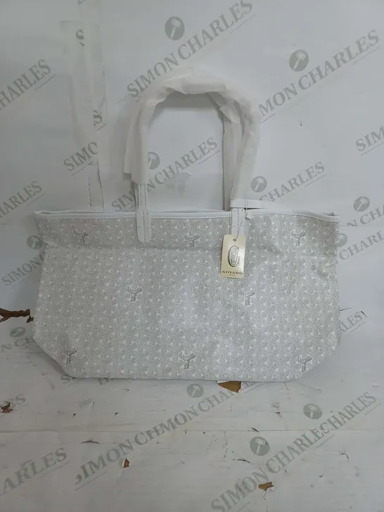 GOYARD WHITE SHORT STRAP HAND BAG