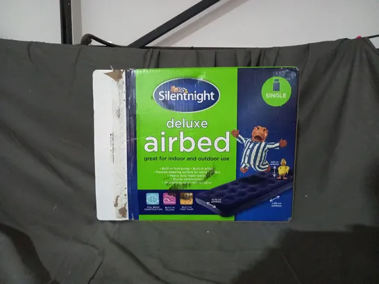 BOXED SILENTNIGHT DELUXE SINGLE AIRBED 