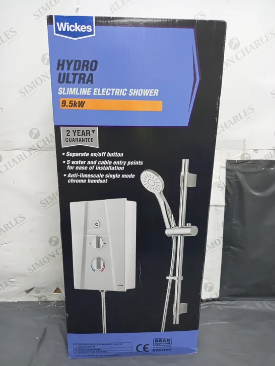 WICKES HYDRO ULTRA SLIMLINE ELECTRIC SHOWER 9.5KW