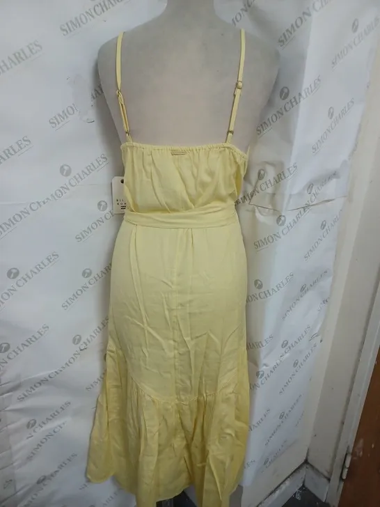 BILLABONG MIDI DRESS IN SUNBEAM YELLOW SIZE 10