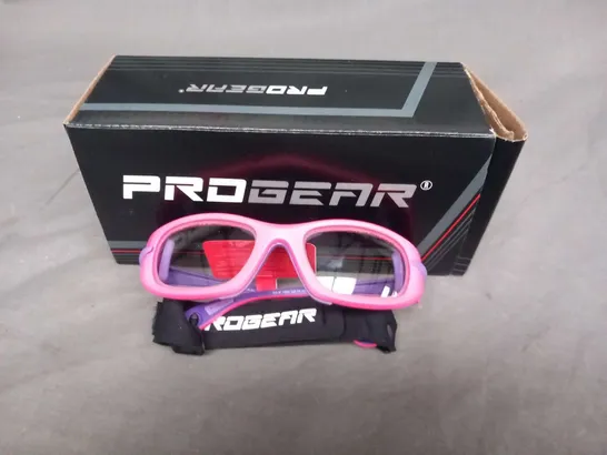 TWO PAIRS OF PROGEAR EYE GUARDS TO INCLUDE; SHINY METALLIC RED AND NEON PINK