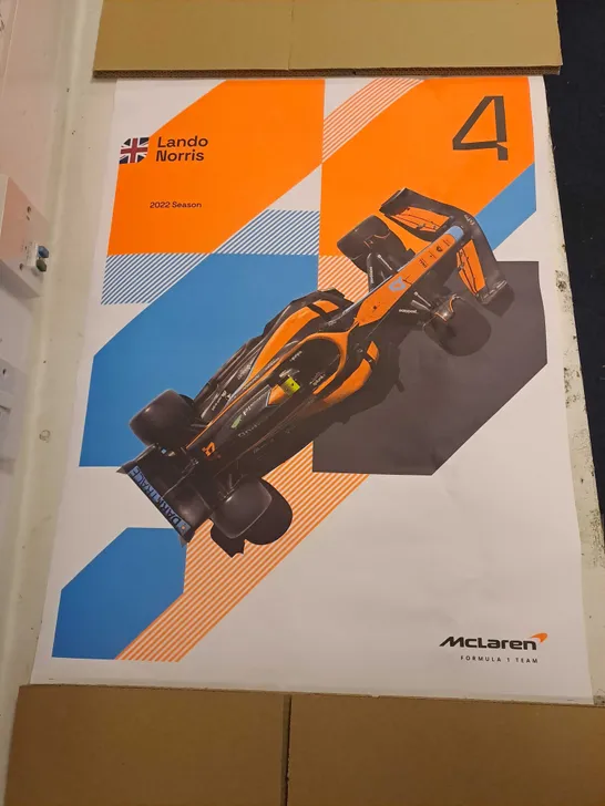 MCLAREN MCL36 - LANDO NORRIS 2022 LIMITED EDITION PRINT