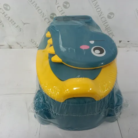 DINOSAUR THEMED POTTY IN GREEN/YELLOW