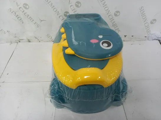 DINOSAUR THEMED POTTY IN GREEN/YELLOW