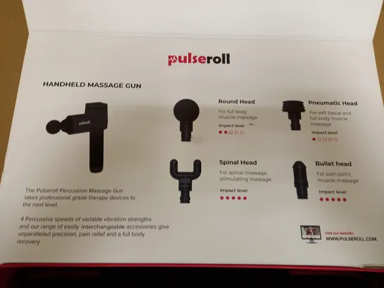 PULSEROLL PRO HANDHELD FULL SIZE MASSAGER