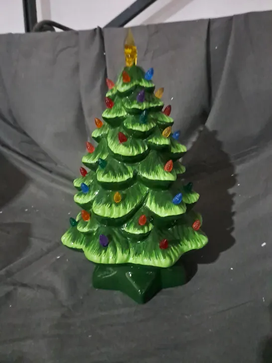 DECORATIVE FESTIVE LIGHT-UP TREE ORNAMENT