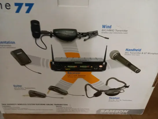 BOXED AIRLINE 77 UHF TRUE DIVERSITY WIRELESS SYSTEM