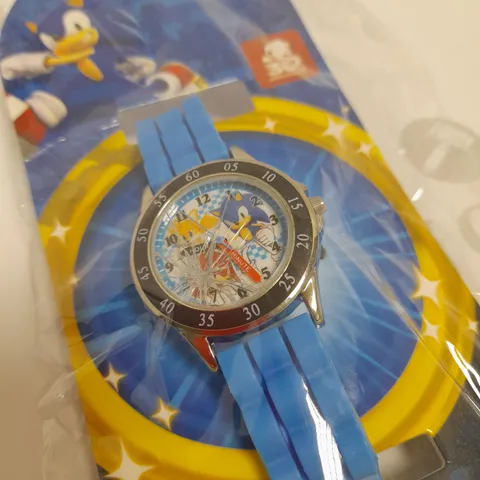 SONIC THE HEDGEHOG BLUE WATCH WITH STRAP DETAIL