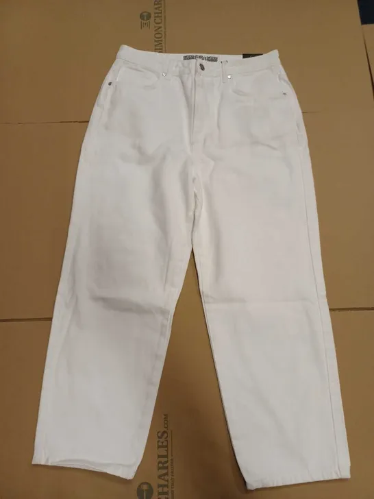 BIBA EMMA JEANS - WHITE/CREAM // SIZE: 14 (WAIST 32, REG 30)